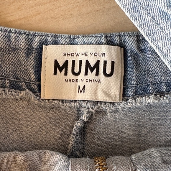 Show Me Your Mumu Mission denim zip up romper - Picture 2 of 9